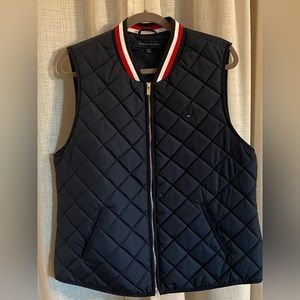 Women’s, Dark Blue, Tommy Hilfiger, Lightweight Vest, Size Large